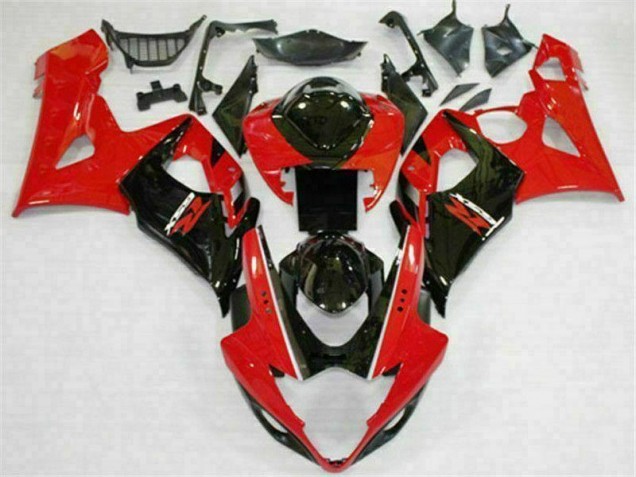 05-06 Red Black Suzuki GSXR 1000 Motorcycle Bodywork 05-06 Red Black Suzuki GSXR 1000 Motorcycle Bodywork