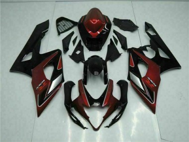 05-06 Red Black Suzuki GSXR 1000 Motorcycle Fairing Kits & Plastic