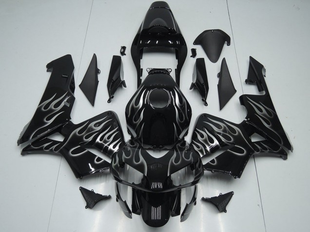 05-06 Silver Flame Honda CBR600RR Motorcycle Fairings 05-06 Silver Flame Honda CBR600RR Motorcycle Fairings
