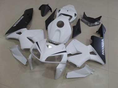05-06 White Black Honda CBR600RR Full Motorcycle Fairing Kits