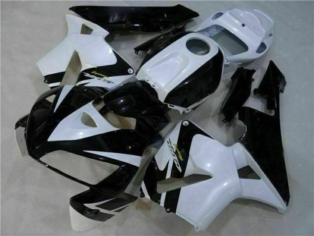 05-06 White Black Honda CBR600RR Motorcycle Bodywork 05-06 White Black Honda CBR600RR Motorcycle Bodywork