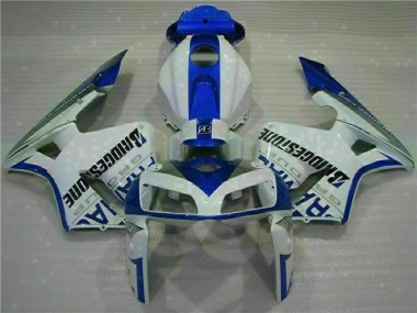 05-06 White Blue Honda CBR600RR Motorcycle Bodywork