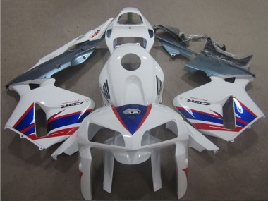 05-06 White Blue Red Honda CBR600RR Motorcycle Fairings
