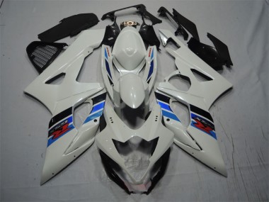 05-06 White Blue Suzuki GSXR 1000 Motorcycle Fairings