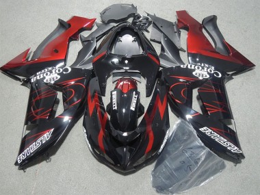 06-07 Black Red Corona Extra Kawasaki ZX10R Motorcycle Fairings