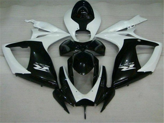 06-07 Black White Suzuki GSXR 600/750 Motorcycle Fairings 06-07 Black White Suzuki GSXR 600/750 Motorcycle Fairings