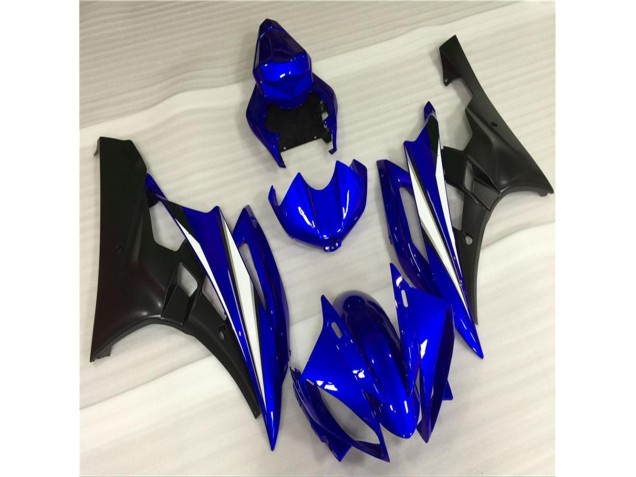 06-07 Blue Black Yamaha YZF R6 Full Motorcycle Fairing Kits