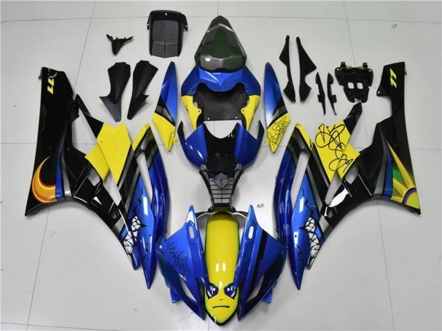 06-07 Blue Shark Yamaha YZF R6 Motorcycle Fairings
