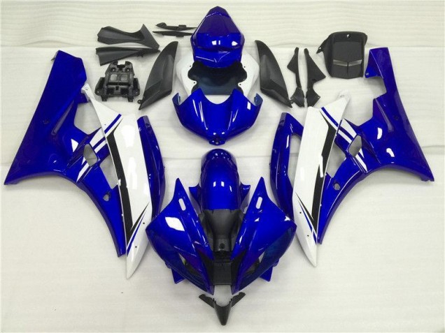 06-07 Blue White Yamaha YZF R6 Motorcycle Fairings 06-07 Blue White Yamaha YZF R6 Motorcycle Fairings