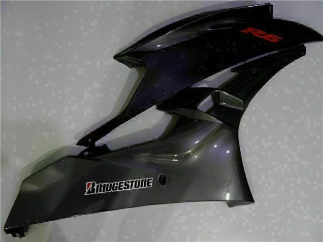 06-07 Grey Black Yamaha YZF R6 Motorcycle Fairing