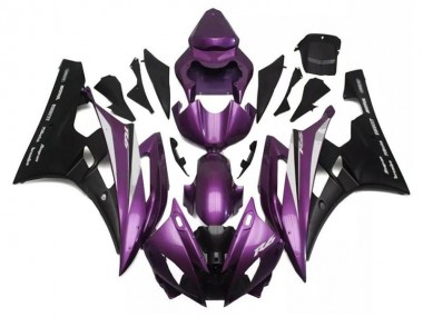06-07 Purple Black Yamaha YZF R6 Motorcycle Fairings