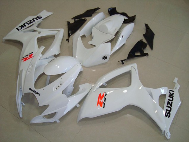 06-07 White Suzuki GSXR 750 Motorcycle Fairings 06-07 White Suzuki GSXR 750 Motorcycle Fairings