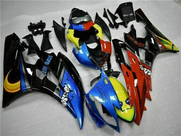 06-07 Yellow Blue Red Yamaha YZF R6 Motorcycle Fairings
