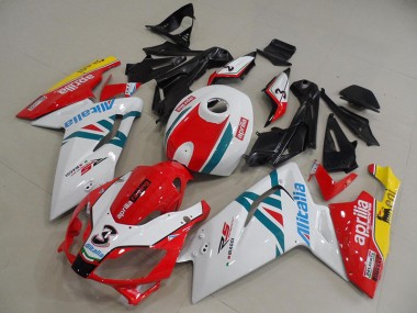 06-11 White Red Green Aprilia RS125 Motorcycle Fairings