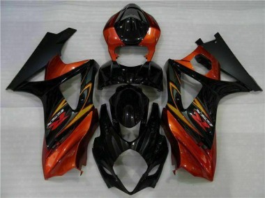 07-08 Black Suzuki GSXR 1000 Full Motorcycle Fairing Kits