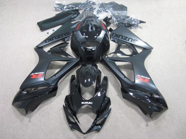07-08 Black Suzuki GSXR 1000 Motorcycle Fairing Kits & Plastic