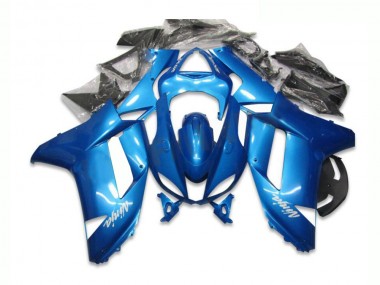 07-08 Blue Kawasaki ZX6R Motorcycle Fairings