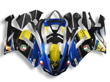 07-08 Blue Shark Kawasaki ZX6R Motorcycle Fairings