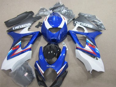 07-08 Blue White Suzuki GSXR 1000 Motorcycle Bodywork