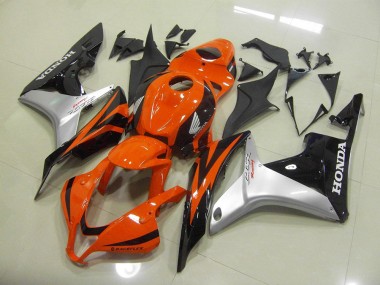 07-08 Orange Silver Black Honda CBR600RR Motorcycle Fairing
