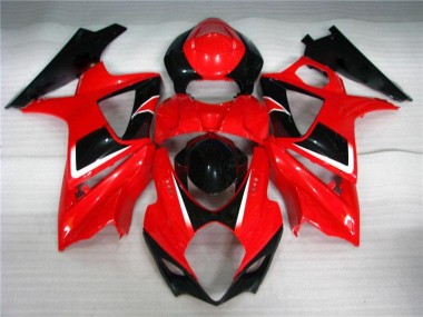 07-08 Red Black Suzuki GSXR 1000 Motorcycle Bodywork