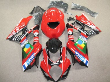 07-08 Red Black Suzuki GSXR 1000 Motorcycle Fairings