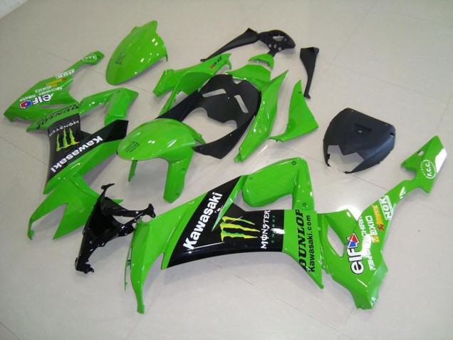 08-10 Green Monster Kawasaki ZX10R Motorcycle Fairing