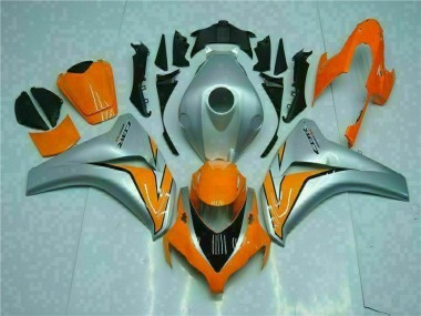 08-11 Orange Silver Honda CBR1000RR Motorcycle Fairing