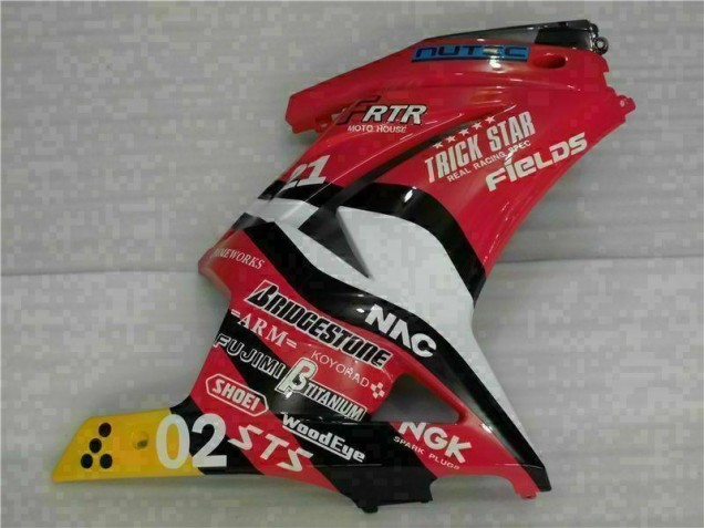 08-12 Red Yellow Kawasaki EX250 Motorcycle Fairings