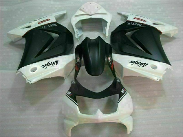 08-12 White Black Ninja 3M Kawasaki EX250 Motorcycle Fairings 08-12 White Black Ninja 3M Kawasaki EX250 Motorcycle Fairings