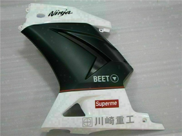 08-12 White Black Ninja 3M Kawasaki EX250 Motorcycle Fairings 08-12 White Black Ninja 3M Kawasaki EX250 Motorcycle Fairings