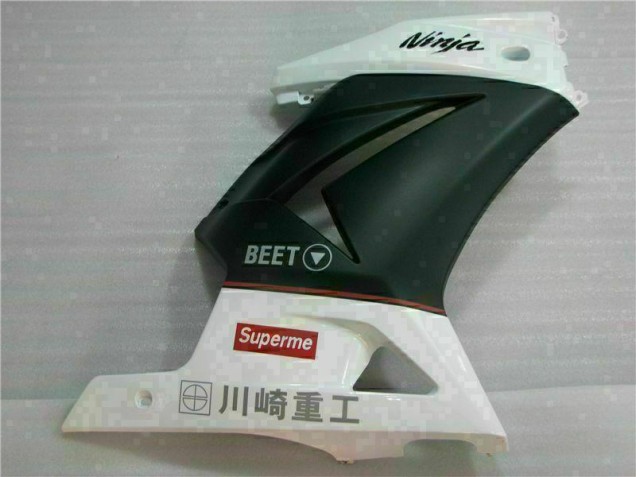 08-12 White Black Ninja 3M Kawasaki EX250 Motorcycle Fairings 08-12 White Black Ninja 3M Kawasaki EX250 Motorcycle Fairings