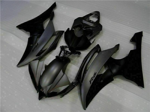 08-16 Matte Black Yamaha YZF R6 Motorcycle Bodywork