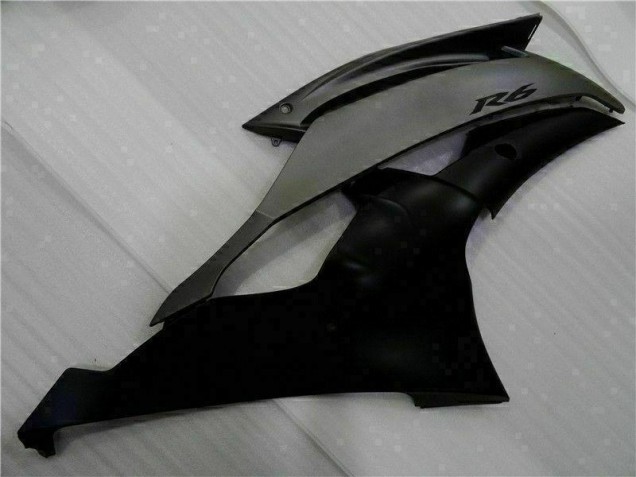 08-16 Matte Black Yamaha YZF R6 Motorcycle Bodywork