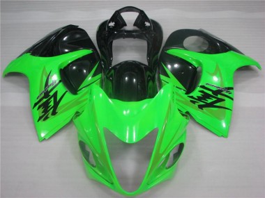 08-19 Green Black Suzuki GSXR 1300 Hayabusa Motorcycle Fairings