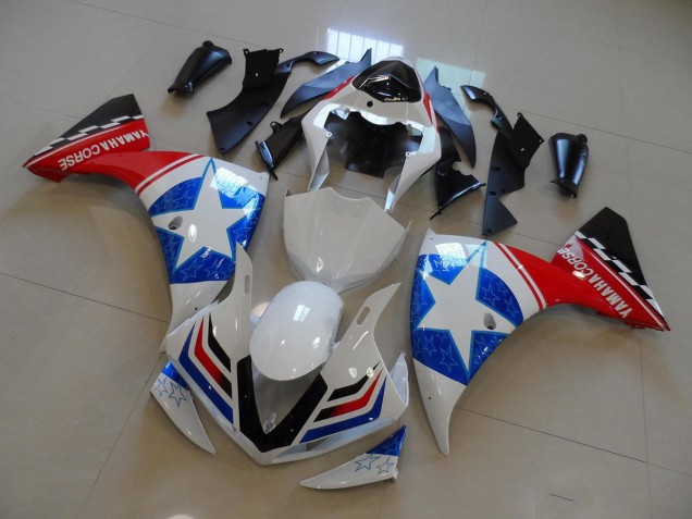 09-11 White Black Ducati Star Yamaha YZF R1 Motorcycle Fairings 09-11 White Black Ducati Star Yamaha YZF R1 Motorcycle Fairings