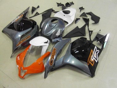 09-12 Orange Grey Black Honda CBR600RR Motorcycle Fairing