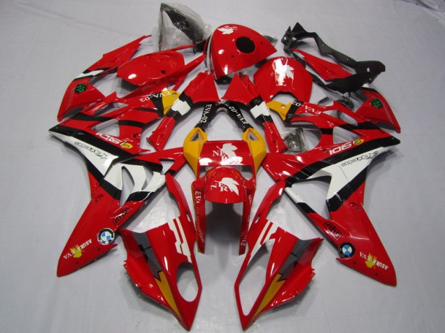 09-14 Red White BMW S1000RR Motorcycle Fairings 09-14 Red White BMW S1000RR Motorcycle Fairings