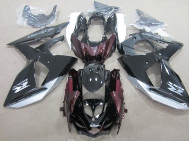 09-16 Black Suzuki GSXR 1000 Motorcycle Fairing & Bodywork