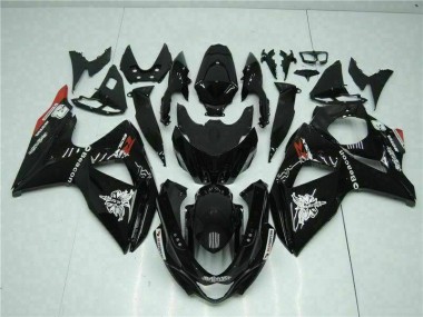 09-16 Black Suzuki GSXR 1000 Motorcycle Fairing
