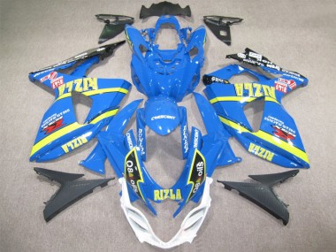 09-16 Blue Rizla Q8 Oils Suzuki GSXR 1000 Motorcycle Fairings