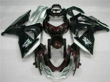 09-16 Brown Black Suzuki GSXR 1000 Motorcycle Fairings