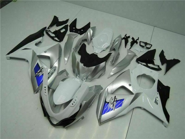 09-16 Silver White Suzuki GSXR 1000 Motorcycle Fairings