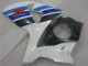 09-16 White Blue Suzuki GSXR 1000 Motorcycle Fairings