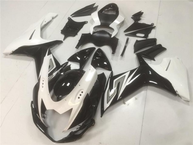 11-21 Black White Suzuki GSXR 600/750 Motorcycle Fairing
