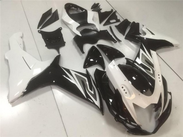 11-21 Black White Suzuki GSXR 600/750 Motorcycle Fairing