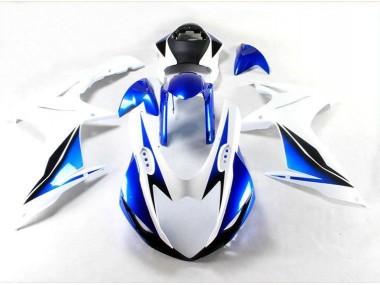 11-21 Blue White Suzuki GSXR 600/750 Full Motorcycle Fairing Kits