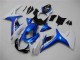 11-21 Blue White Suzuki GSXR 600/750 Motorcycle Fairing