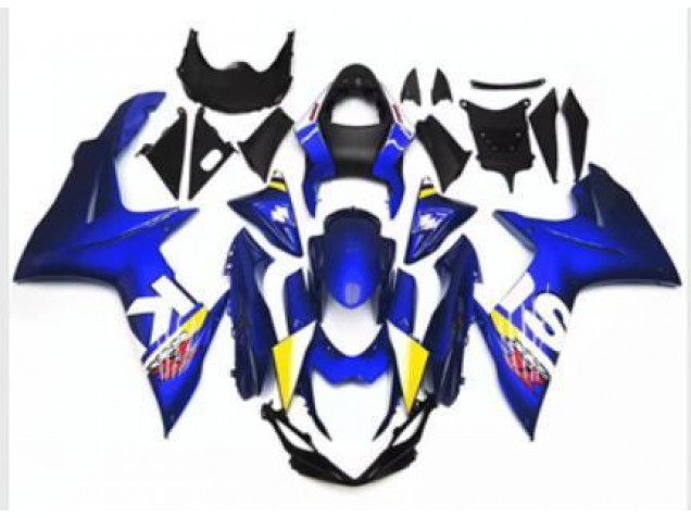 11-21 Blue White Suzuki GSXR 600/750 Motorcycle Fairings 11-21 Blue White Suzuki GSXR 600/750 Motorcycle Fairings