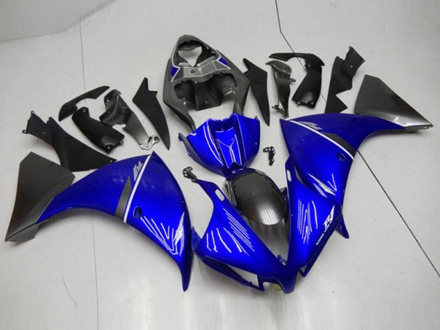12-14 Black Blue Yamaha YZF R1 Motorcycle Fairings 12-14 Black Blue Yamaha YZF R1 Motorcycle Fairings
